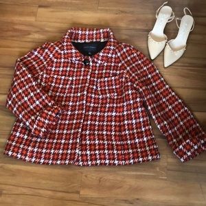 Banana Republic Houndstooth wool jacket.